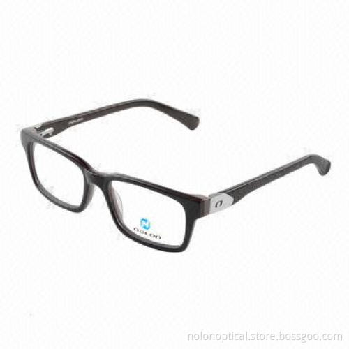 Hot Sale Acetate Double Color Optical Frame with Leather